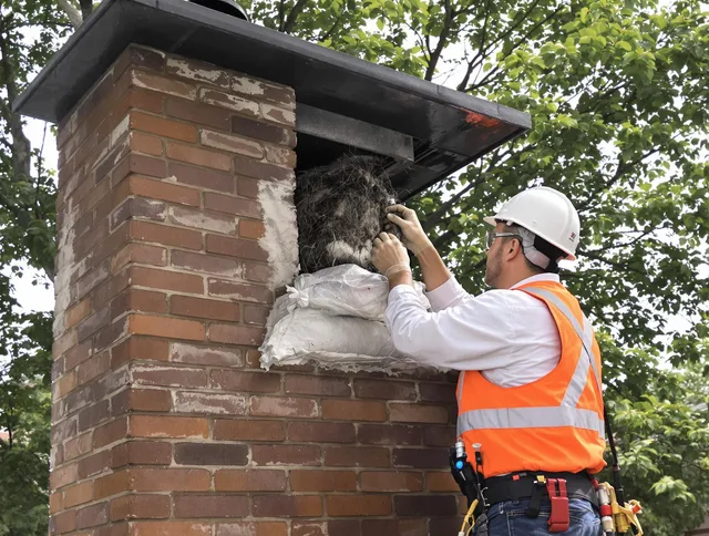 Humane removal of debris and animals by Lakewood Chimney Sweep in Lakewood, OH