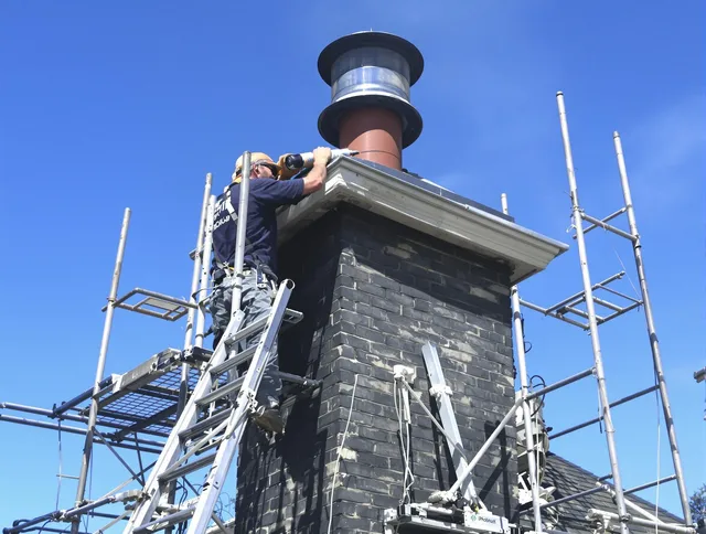 Sturdy chimney crown finished by Lakewood Chimney Sweep in Lakewood, OH