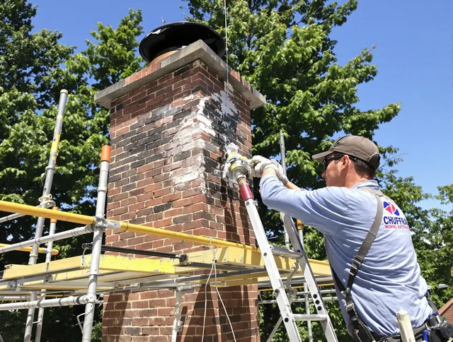 Structural chimney repair by Lakewood Chimney Sweep in Lakewood, OH