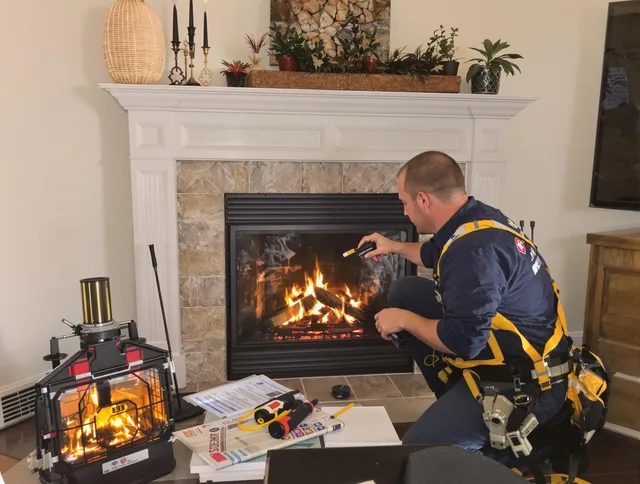 Safety-focused fireplace inspection by Lakewood Chimney Sweep in Lakewood, OH