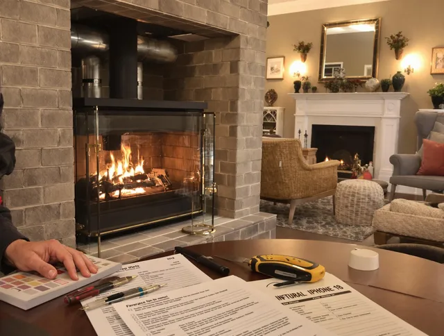 Lakewood Chimney Sweep verifying fireplace safety measures in Lakewood, OH