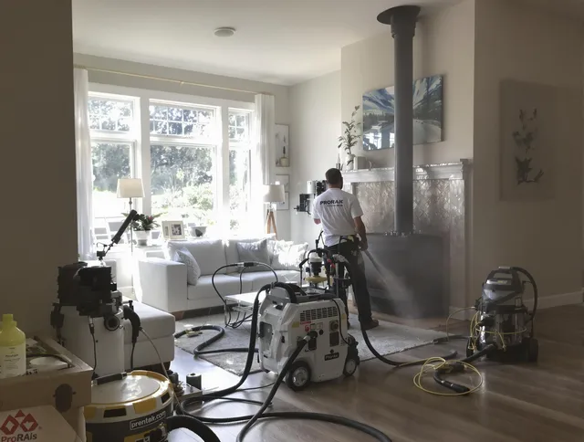 Soot removal service by Lakewood Chimney Sweep for a fireplace in Lakewood, OH