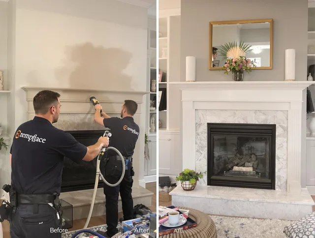 Professional soot removal by Lakewood Chimney Sweep team in Lakewood, OH
